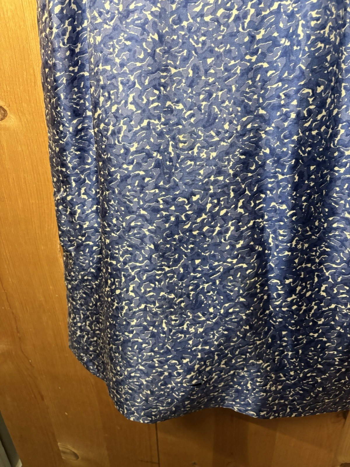 VTG 1960s Bright Blue Silk Dress (repairs Needed) Flaws Women’s Sz S 36/29”