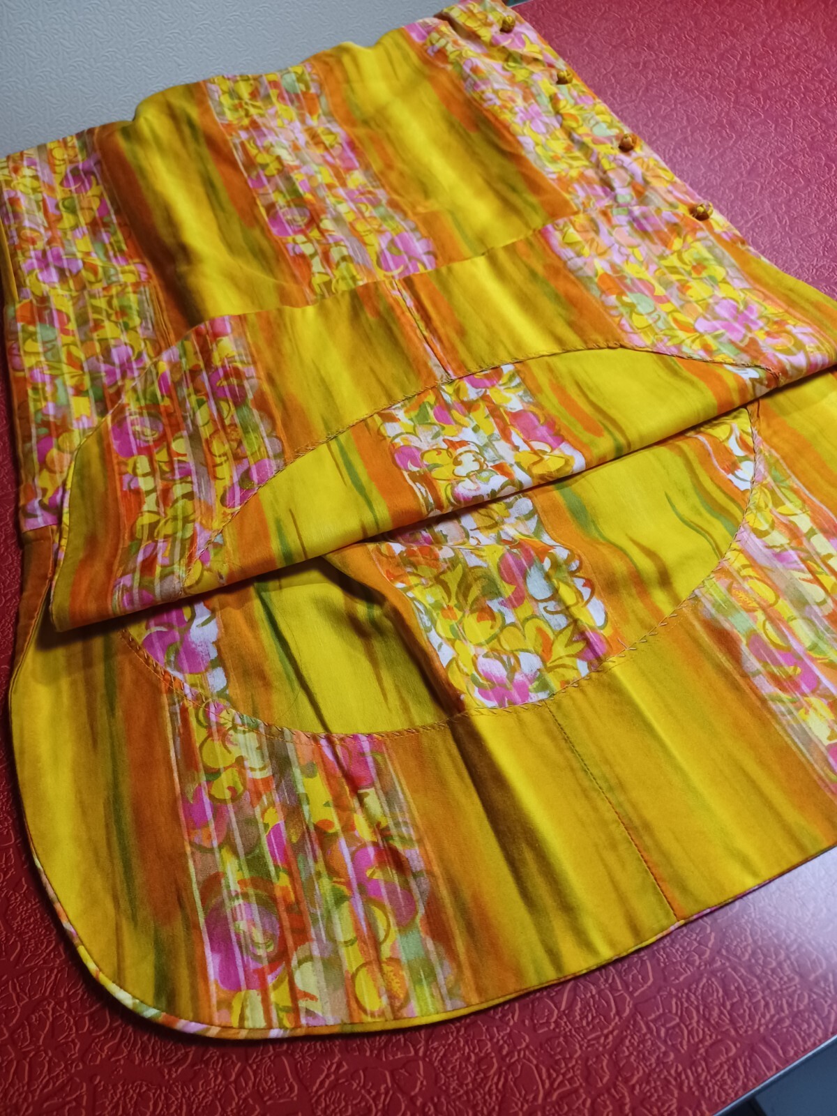 True VTG 1960s Mid-century Authentic Hawaiian Dress Mod Tiki Hawaii Loungewear M