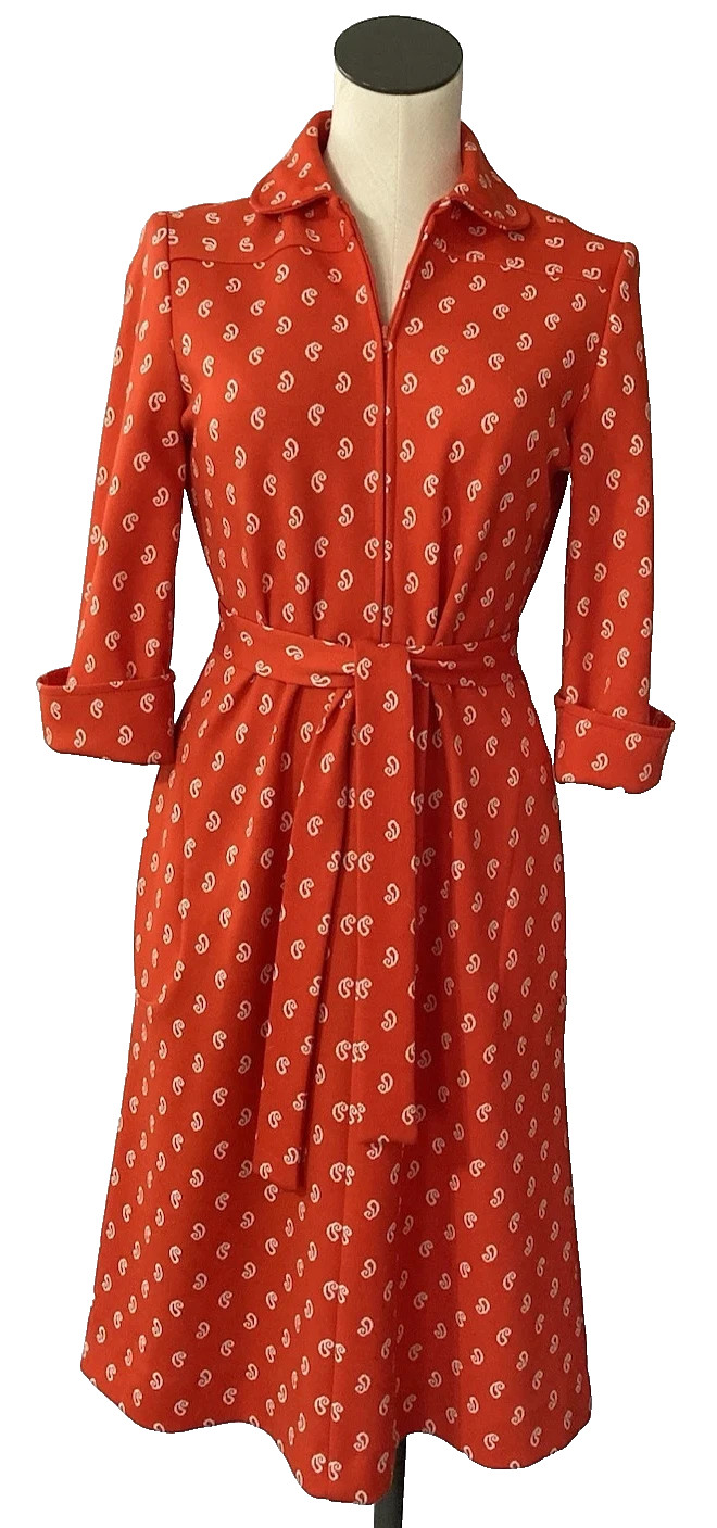 Vintage 70s Dress LOT 6 Small / Med Mod Summer Office Work #1