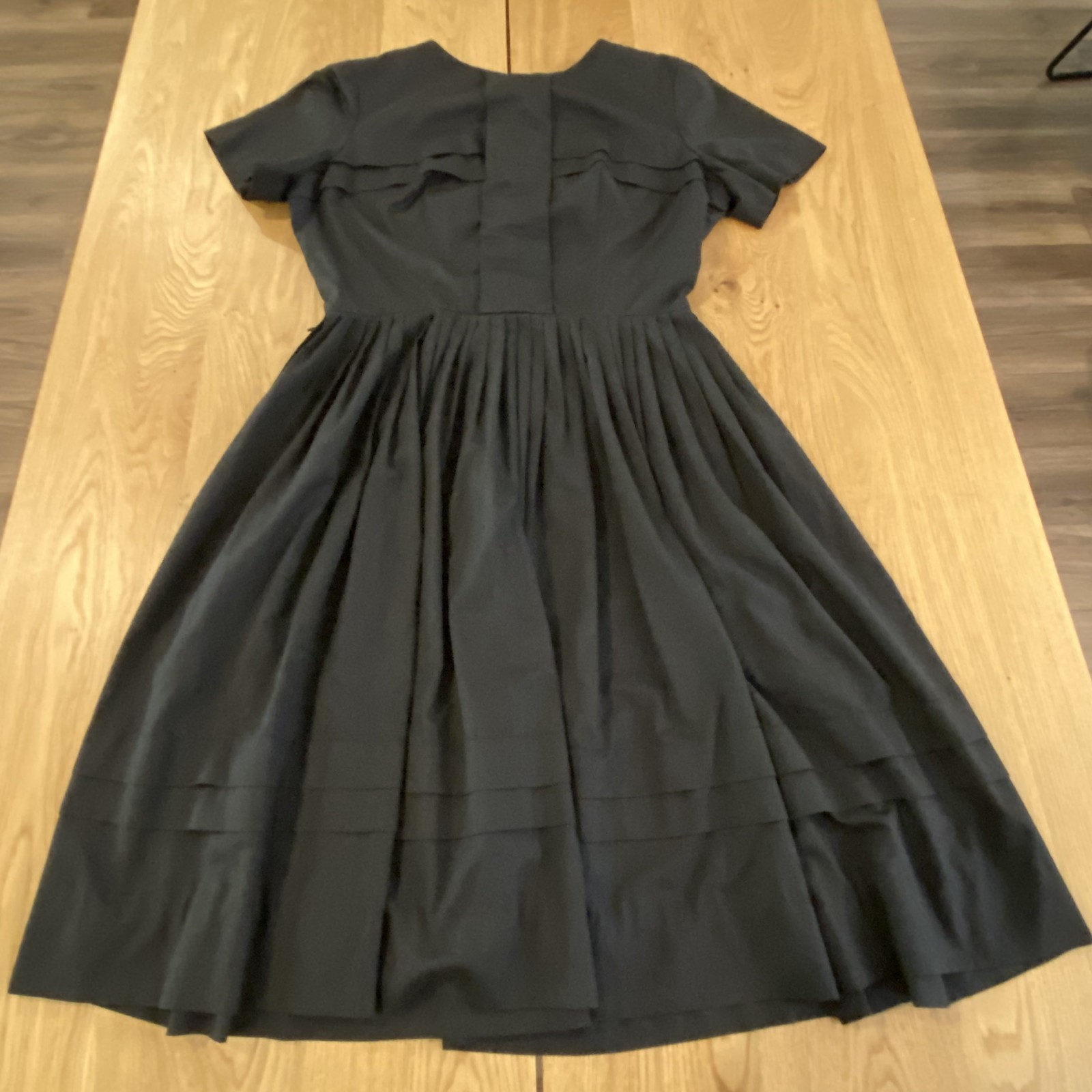 Henry-Lee Vintage Designer Sample dress Black Size 20 50’s Retro Wednesday Adams