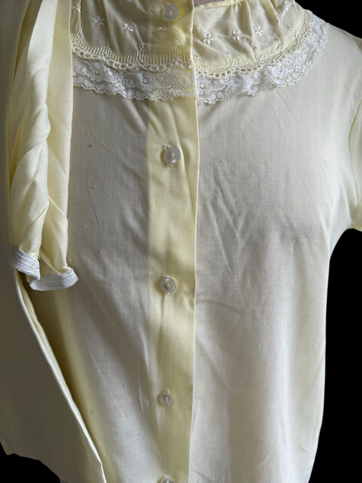 1960S Vintage Katz Summer Pajamas – Lightweight Yellow Cotton – 60s Lingerie