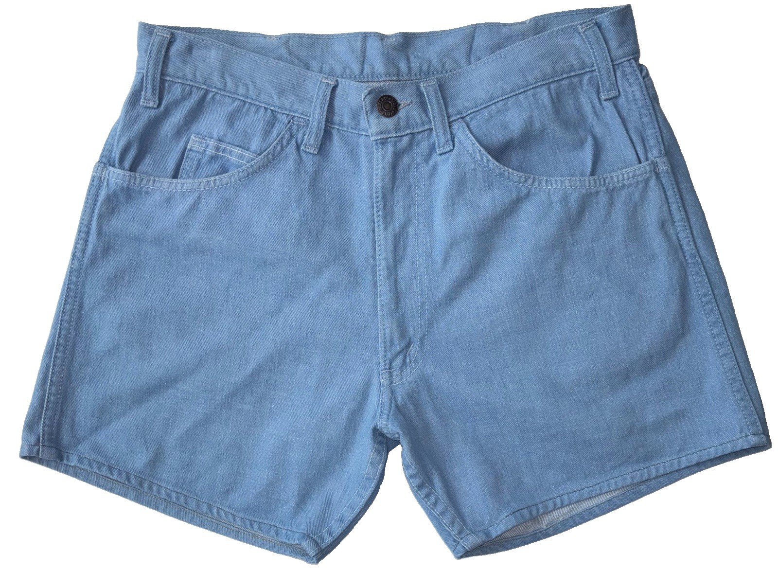 Rare VTG 60s LEVI’S For Her Size 28 Hot Shorts White Tab with Big“E” Gripper Zip