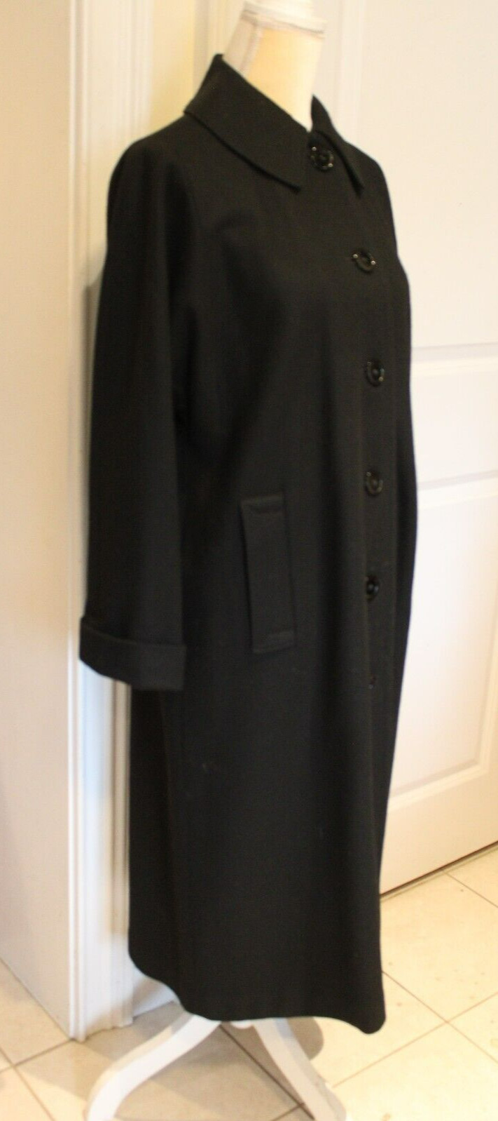 VTG 70s Weatherbee Water Resistant -US Sz 12? -Flannel Overcoat (Wool Blend?)