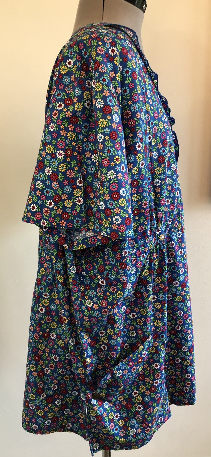 Laura Ashley Vintage 90’s Floral Cotton Tunic Top Size 3XL