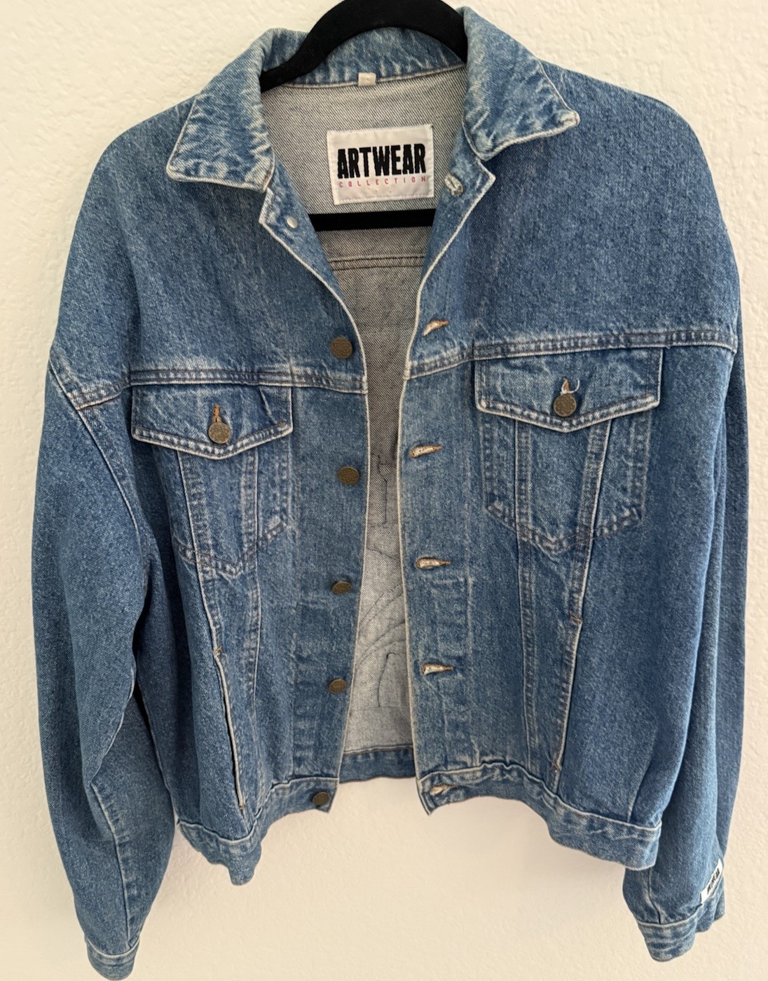 Vintage 1990s Joe Camel “Smooth Character” Artwear Denim Jacket Desert Pool