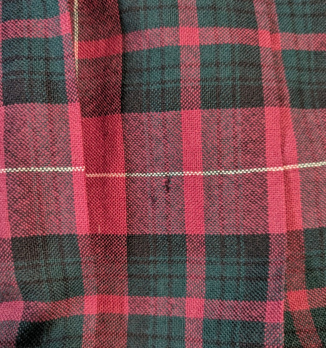 VTG Dean’s Of Scotland Women’s Red/Green Tartan Plaid Pleated Midi Skirt 28″x32″
