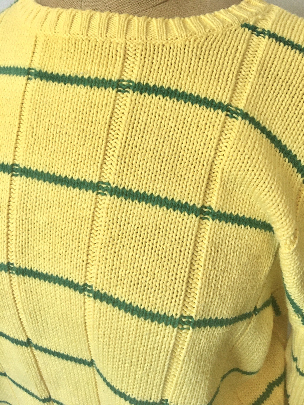 1980’s-1990’s Polo Ralph Lauren Yellow Cotton Sweater