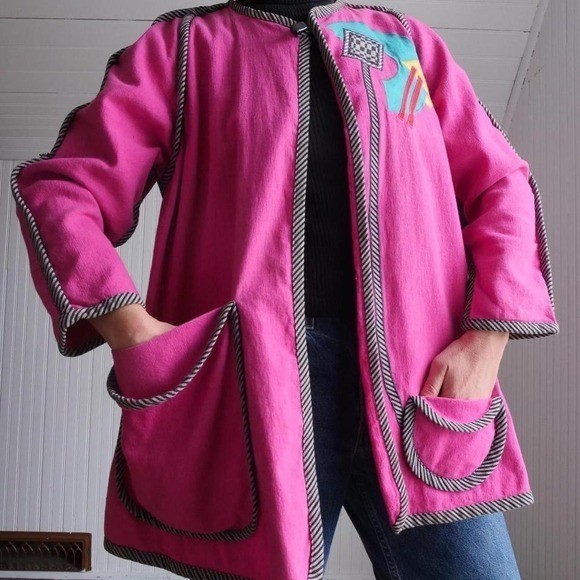 Fun 80s Beppa avant-garde swing coat