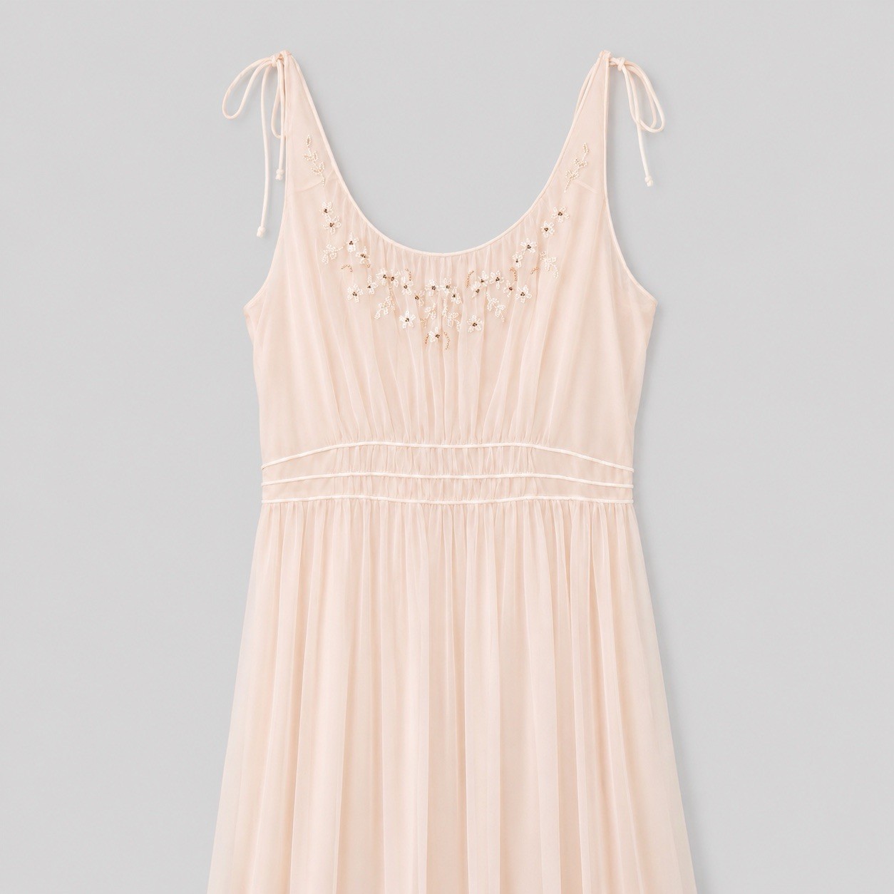 Vintage 50s Carters DuPont Nightgown Small Pink Nylon Beaded Wedding