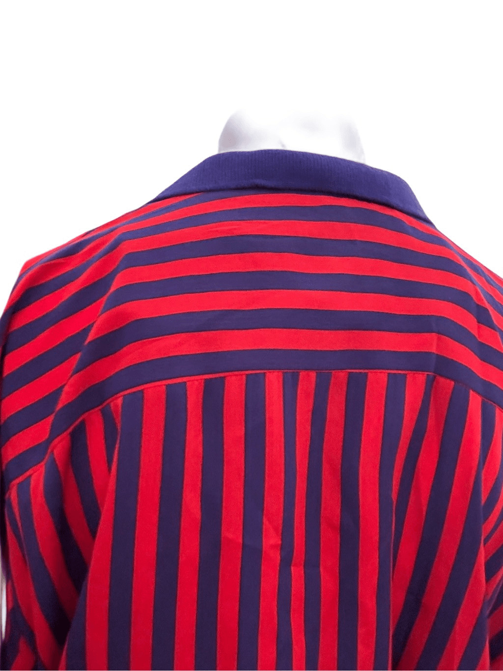 FT Ltd Vintage 70’s dress plum purple red striped with belt collared long sleeve