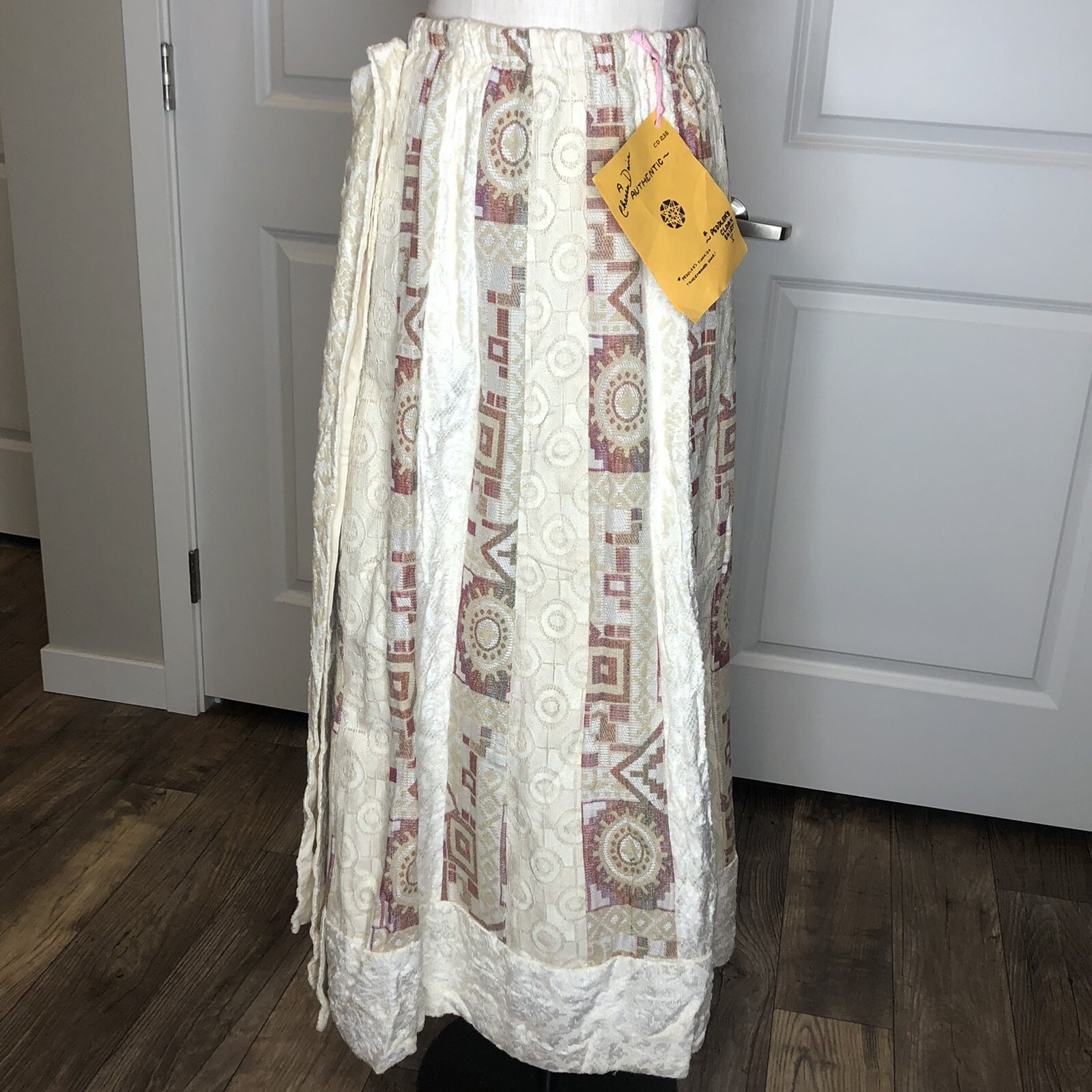 Vintage NOS 70s Chessa Davis Peddler’s Cloak Skirt Cottagecore Maxi Sash NWT