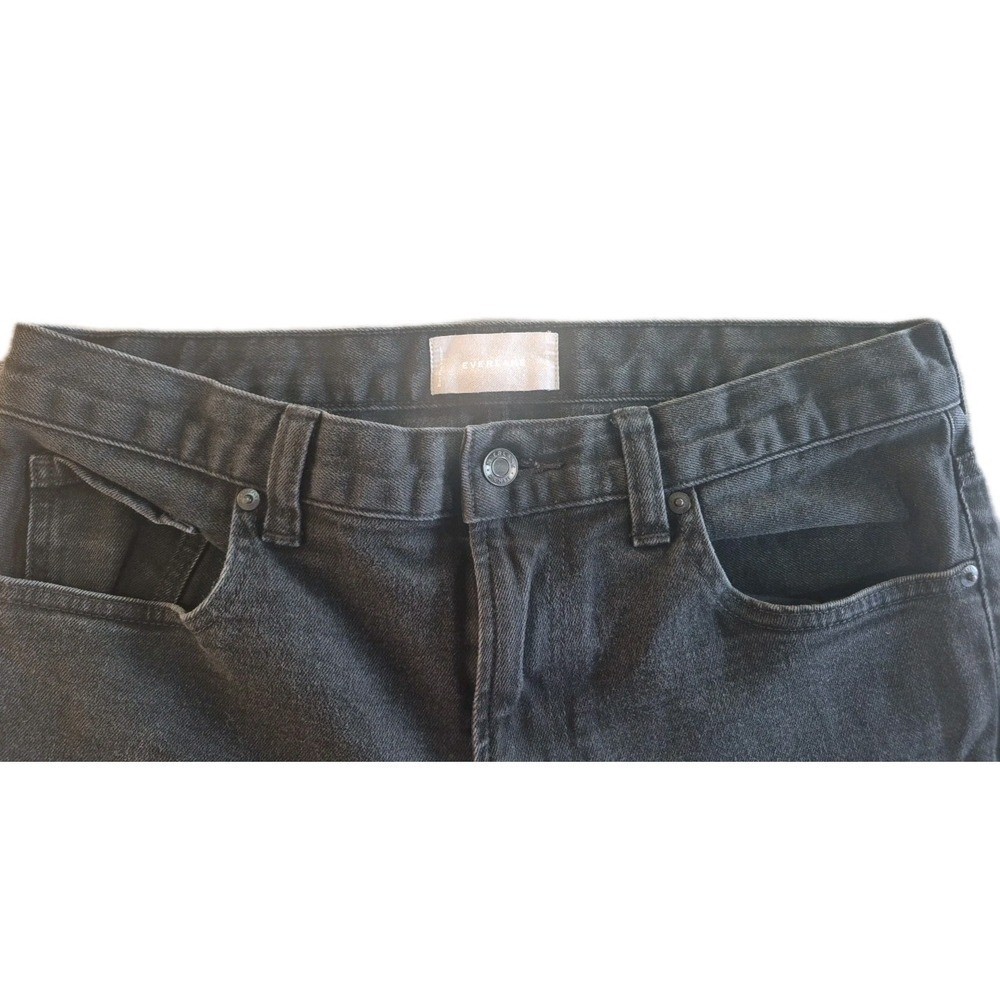 Everlane The Curvy High-Rise Skinny Jeans Womens 34×34 Black Denim