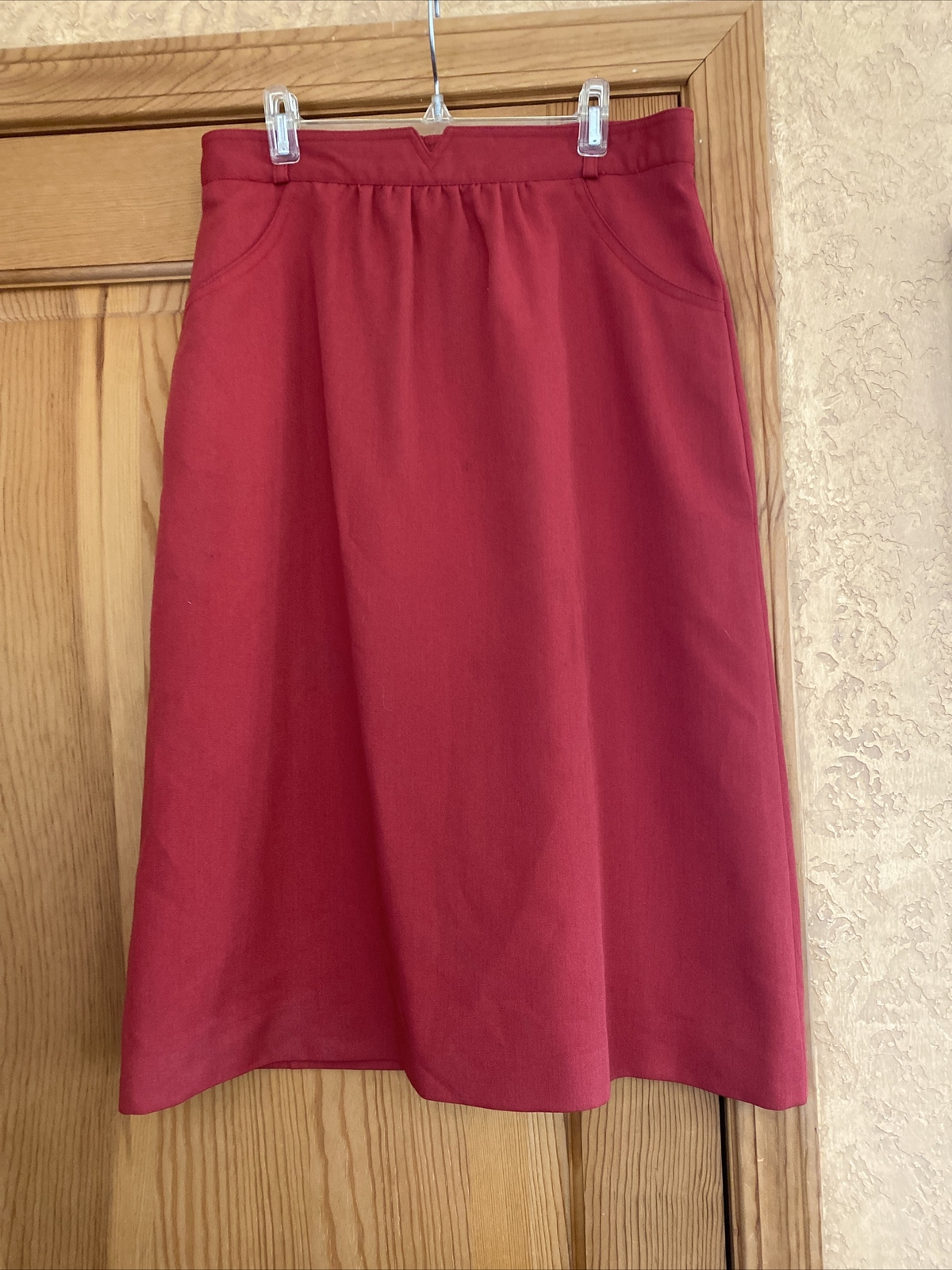 College Town Vintage Mod Skirt Size 12 – Red Waist 30 inches