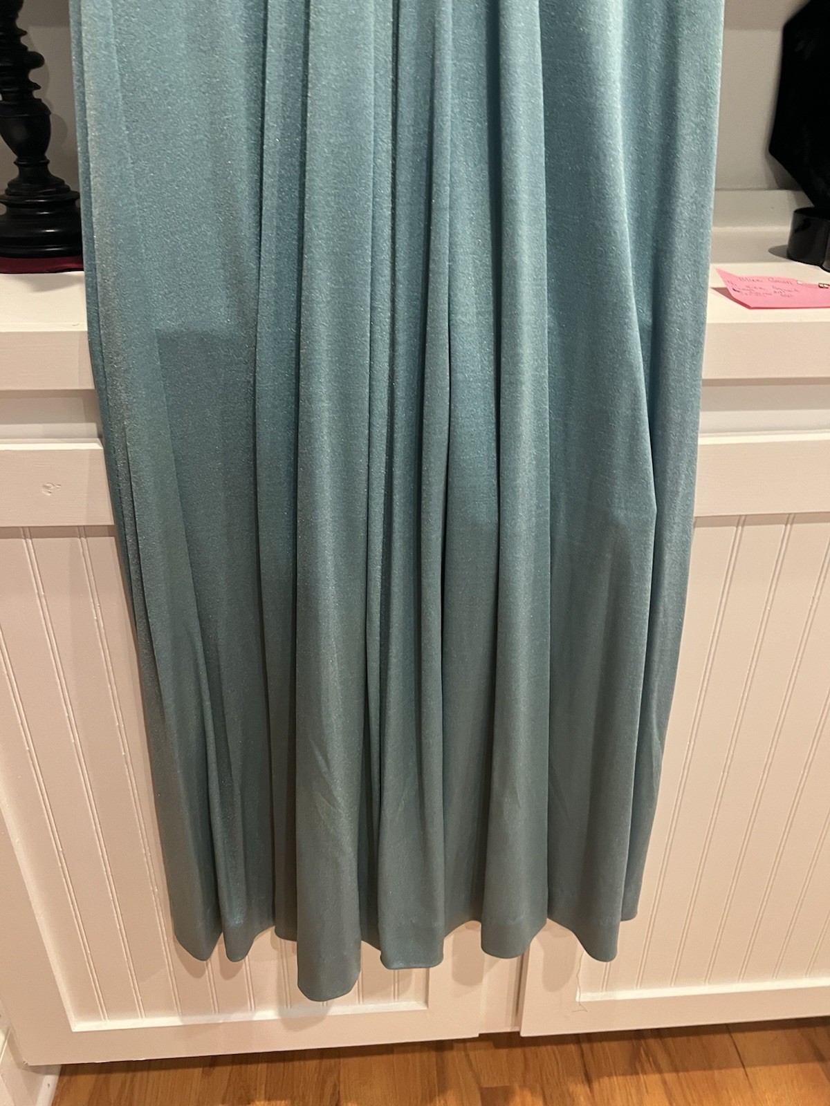 70’s Sea foam Green Prom Gown Waist Vintage