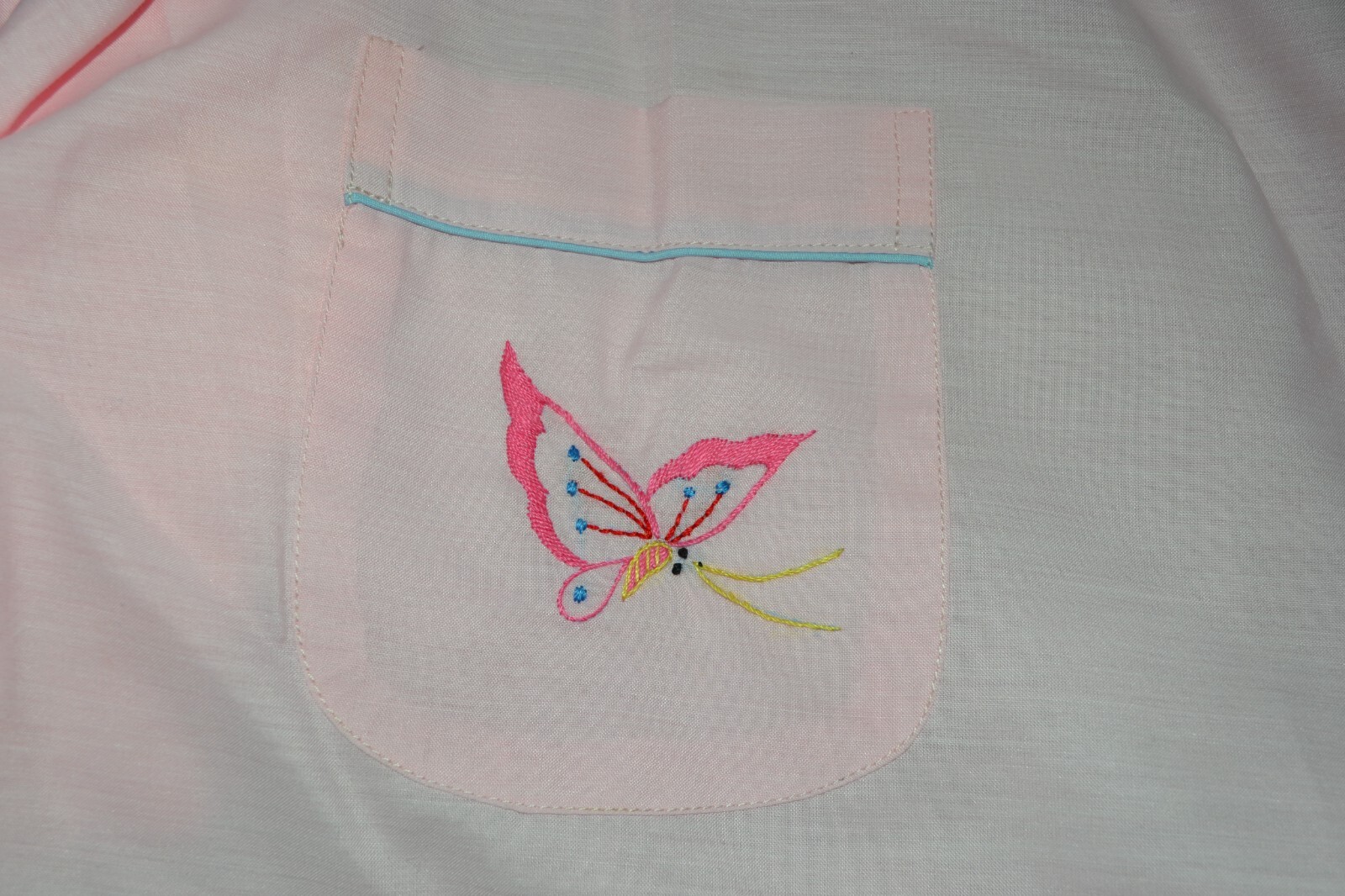 VINTAGE JODIE ARDEN PAJAMA SET 1980’S PINK EMBROIDERED NEW OLD STOCK PAJAMAS