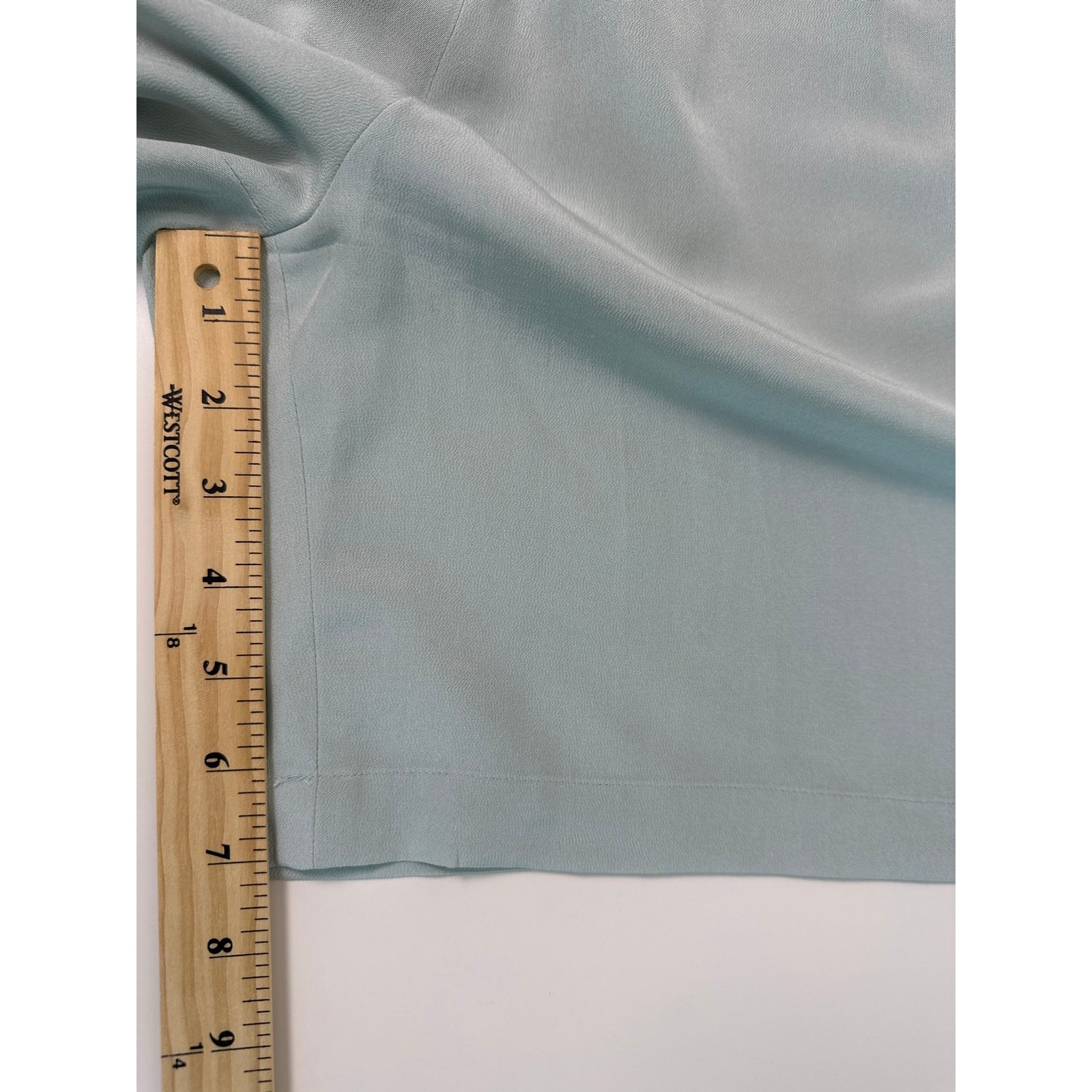 Vtg Adrienne Vittadini 100% Silk 2-Piece Tank & Shorts Set Seafoam | Sz S/M/L