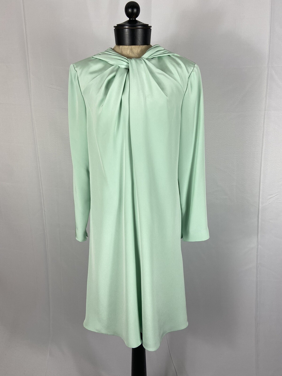 William Pearson Size 16 Vintage 60’s Green Long Sleeve Dress
