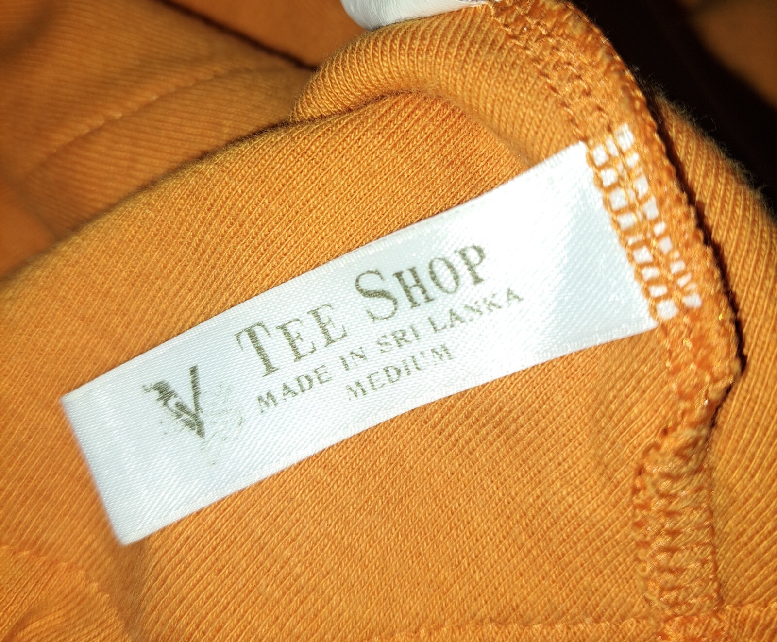 Vtg Victoria’s Secret Tee Shop Cotton Babydoll Top Orange Medium 90s Pockets