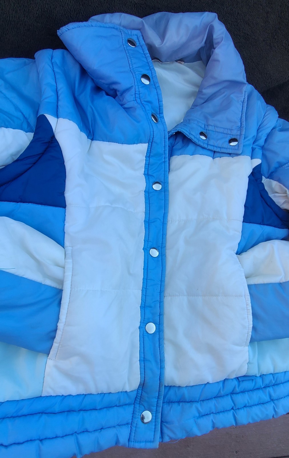 1970s Vintage Puff Ski Jacket *MINT* with Zip Off Sleeves! Size Large Adult