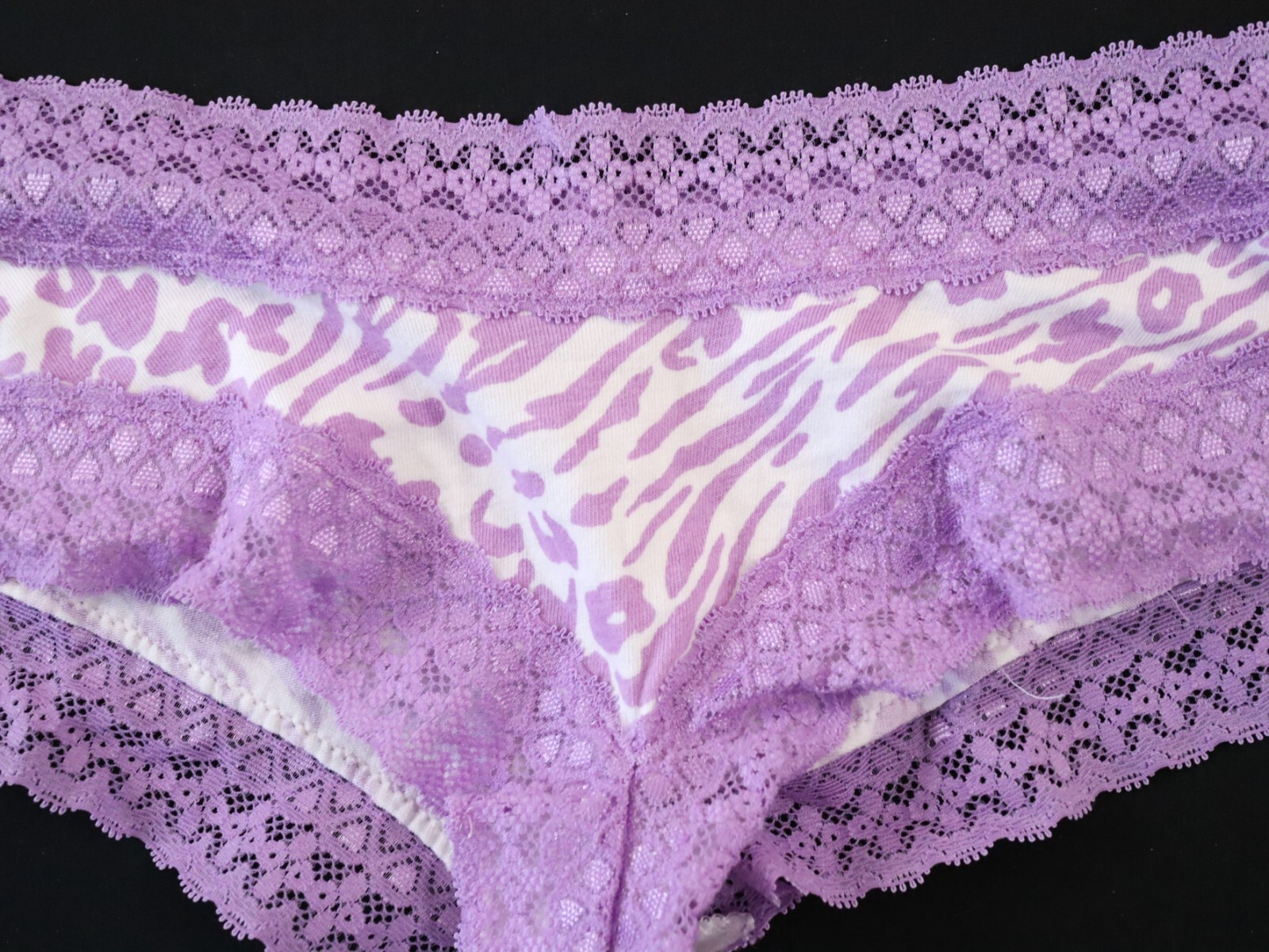 2 Vintage Victoria’s Secret 2011 Cotton Lingerie Cheeky Hipster Panties SMALL