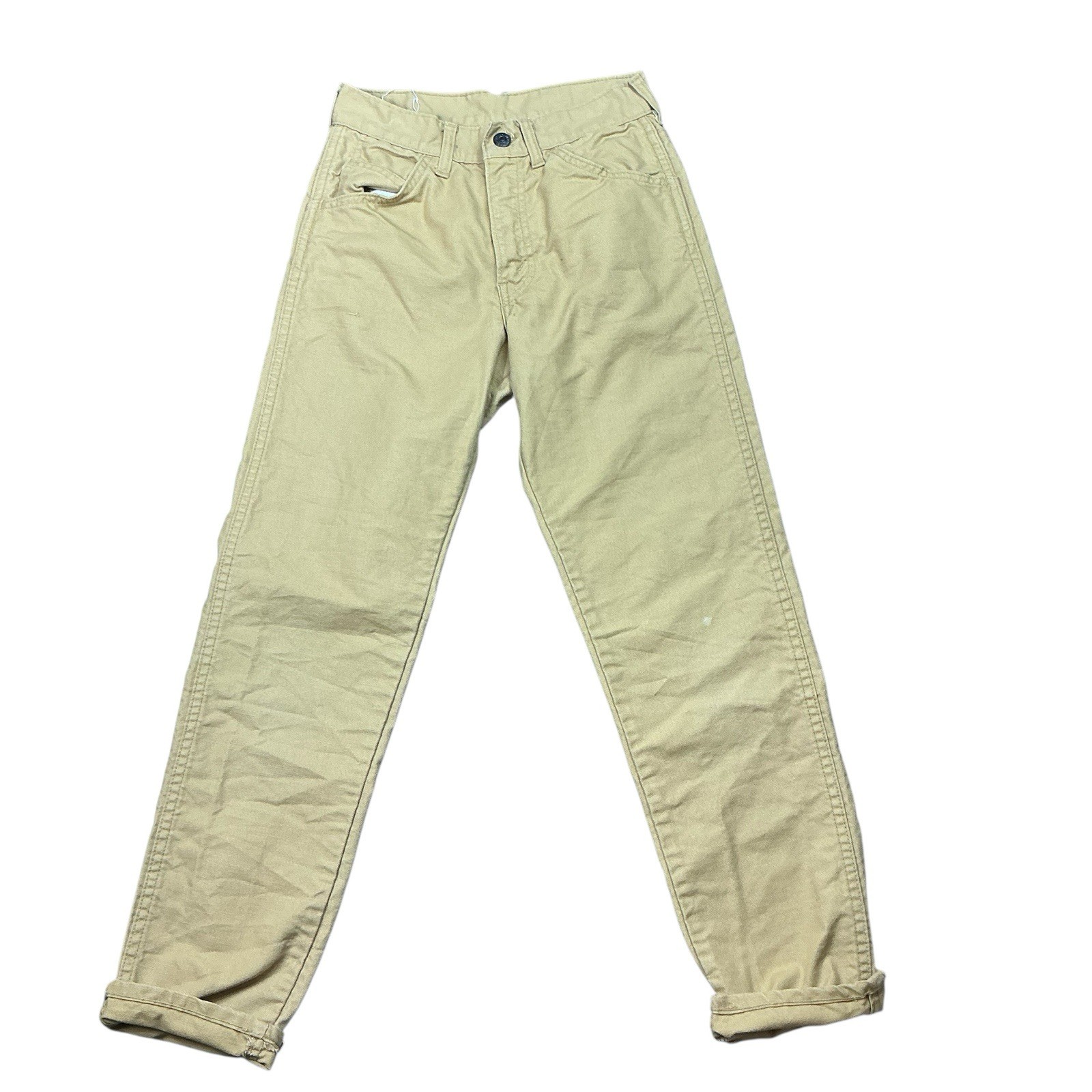 Vintage Levi’s 1960/70s white tag tan Big E jeans 24 x 27 USA