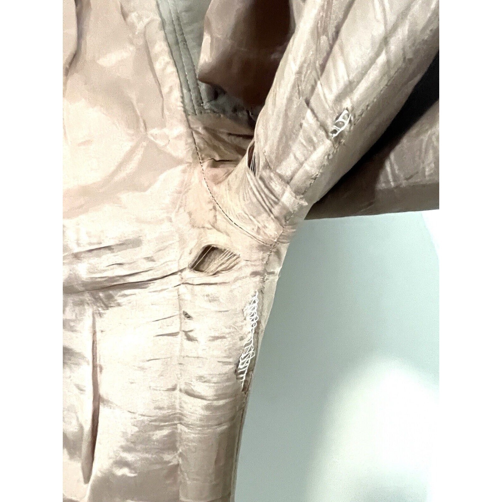 Vintage Suzelle Women’s Leather Pants Tan High Rise Pockets Lined Size 8