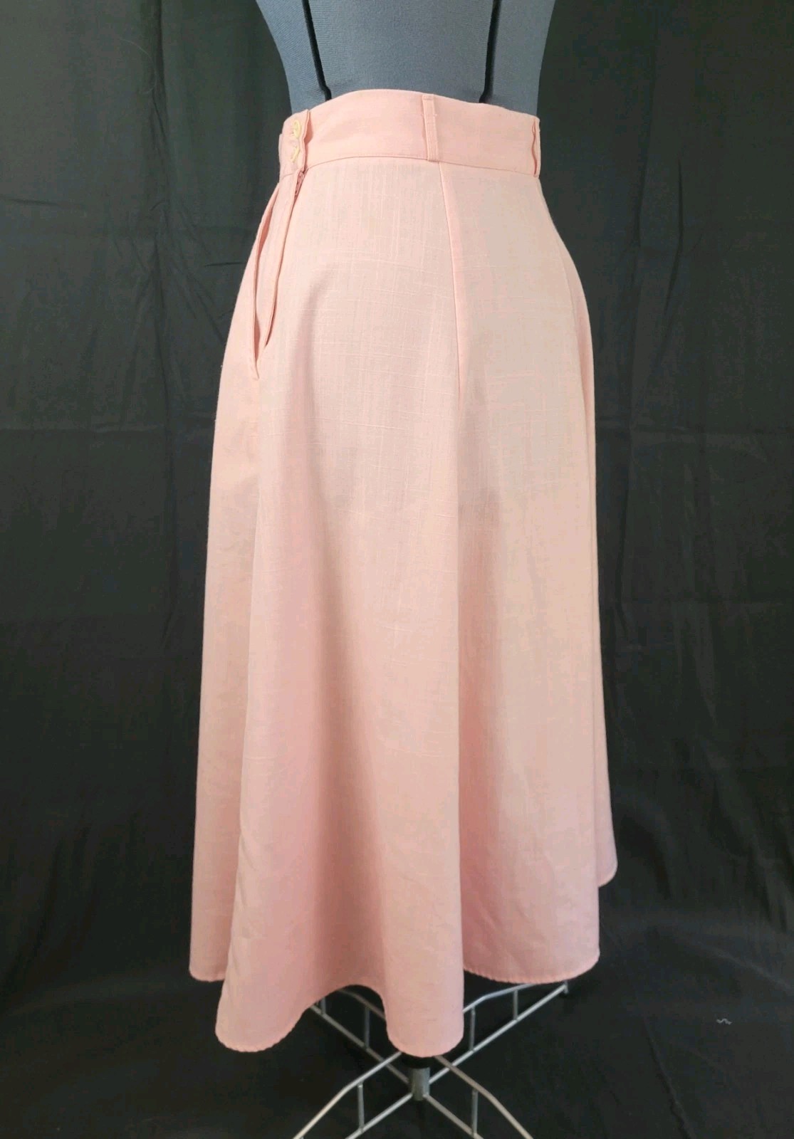 Vintage Counterparts Pink 6 Gore Skirt w Pockets Size 12