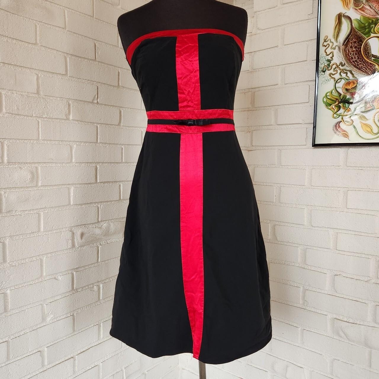 Y2K mini dress, vampire red black emo goth prom formal, Ruby Rox, Size 3
