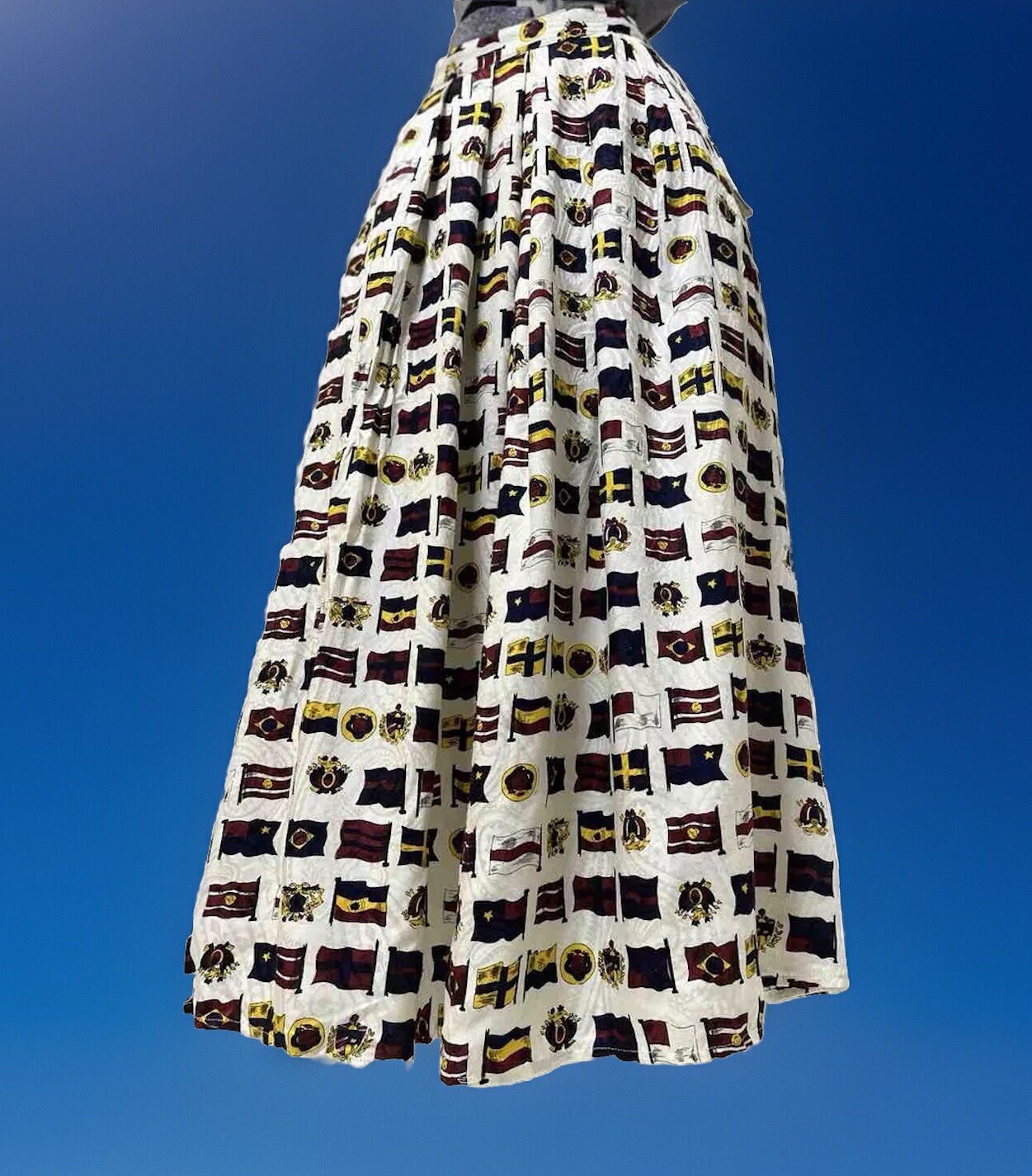 NEW JG Hook Skirt Size S Lord And Taylor 28X33 Maxi Long Pleated Vintage 80s $98