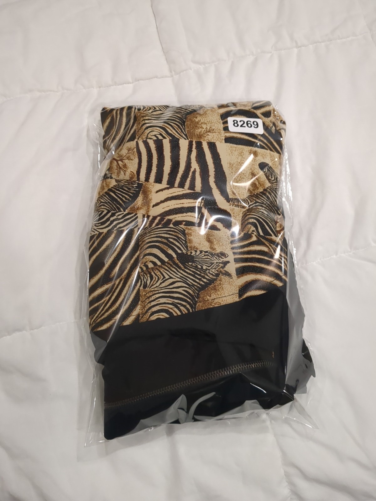 Vintage 80s Valentina Womens Zebra Safari Zip Up Collared Jacket OS
