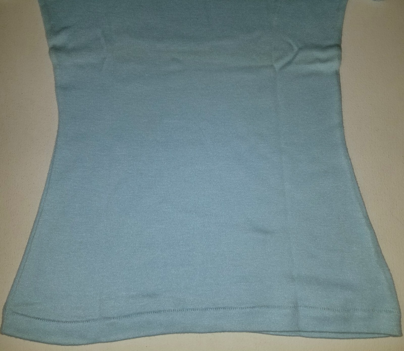 VTG 1980s DRAG BOAT RACING FUN TEES T-SHIRT V NECK WOMAN MEDIUM M TOP BLUE JET