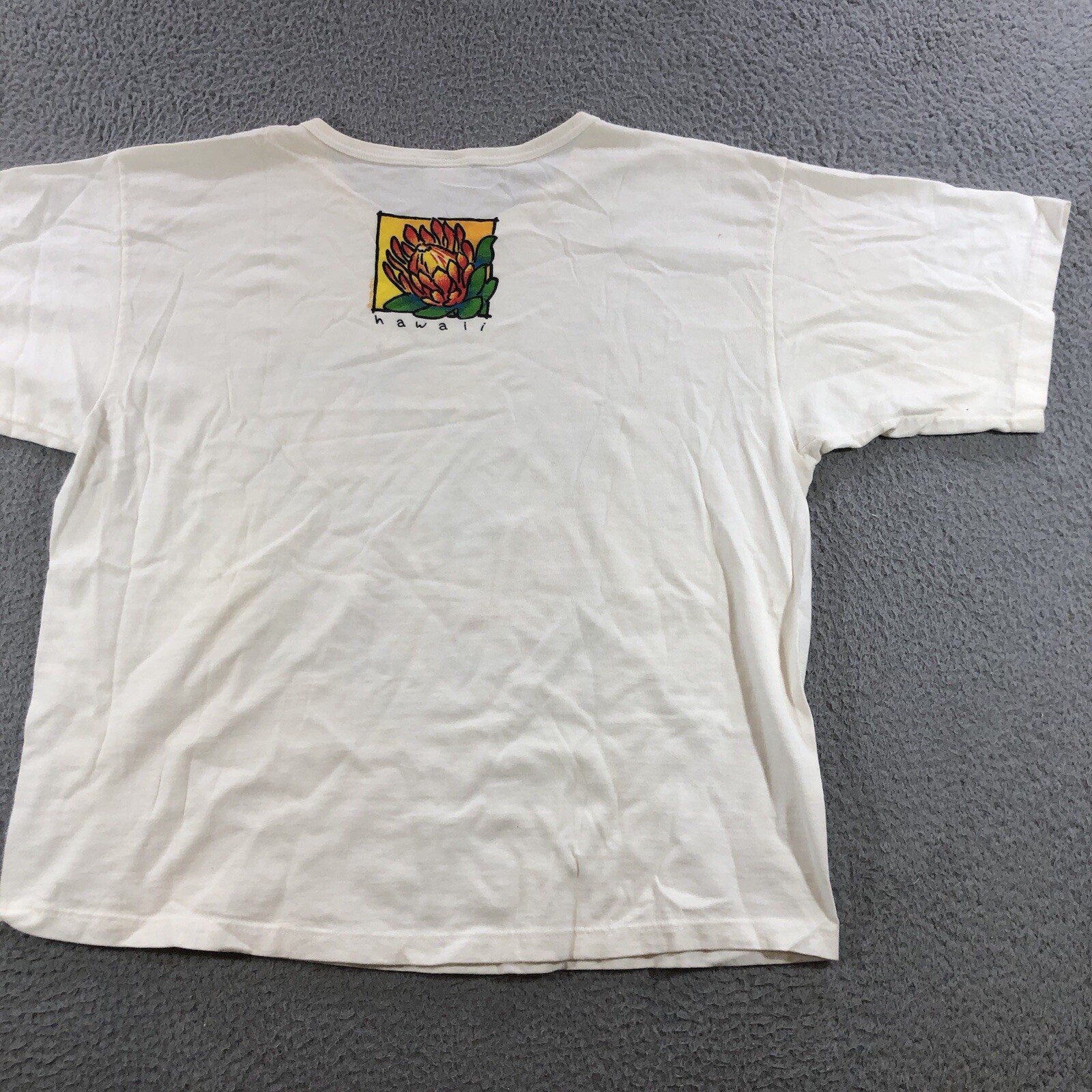 vtg crazy shirt hawaii Women’s One Size White Protea Coral Reef
