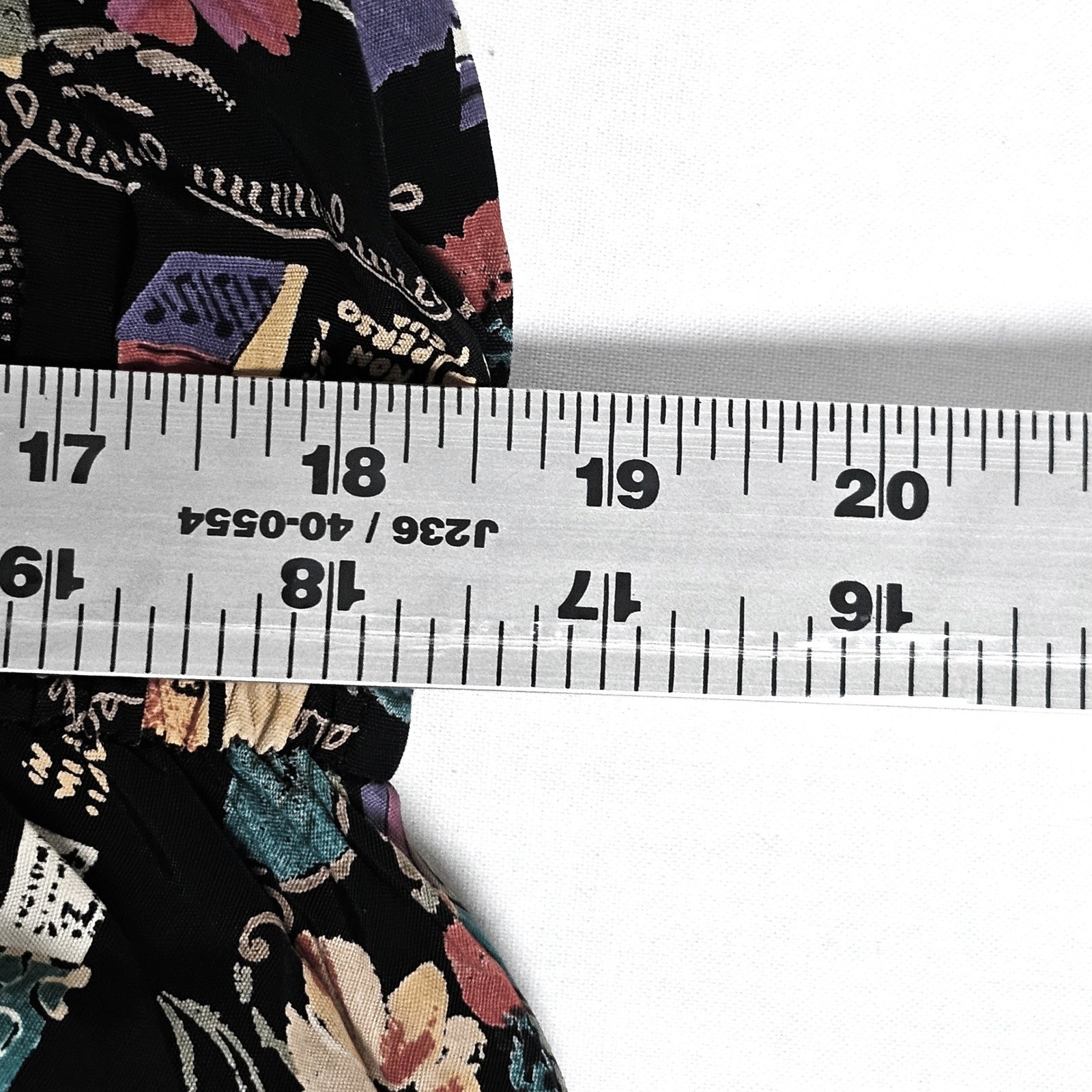 Carole Little Vintage Floral Playing Card Novelty Print Maxi Dress Black Size 14