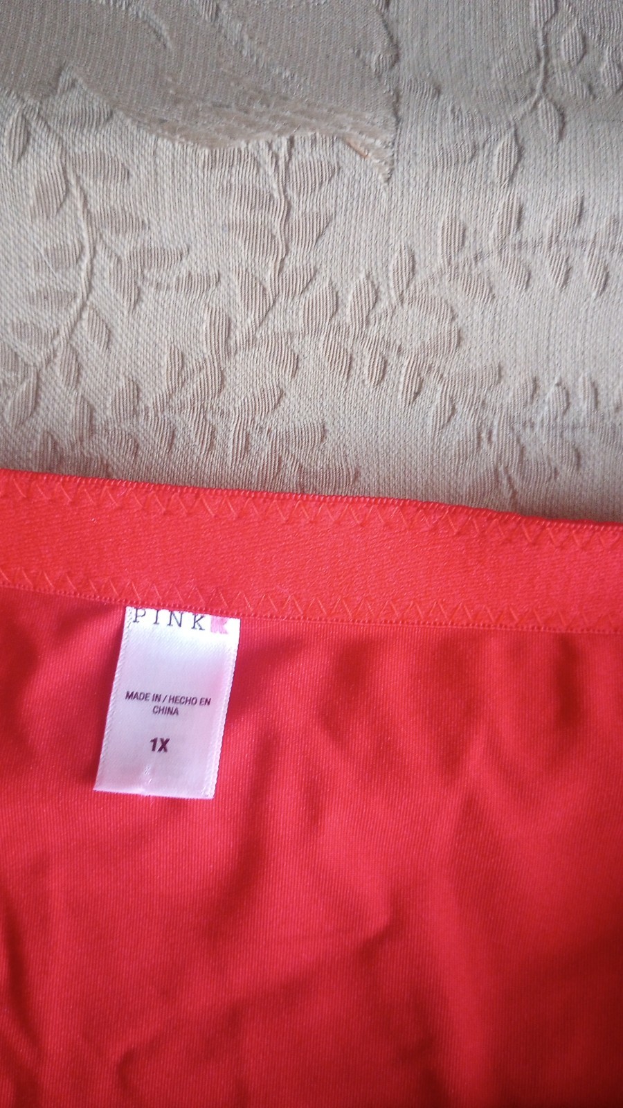 Vintage KMART Pink K Lace 1x Red Brief Panties Second Skin