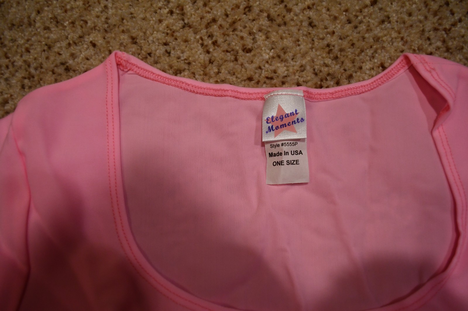 BABY PINK 3’S COMPANY THREE’S COMPANY CROP TOP SHIRT ELEGANT MOMENTS ONE SIZE