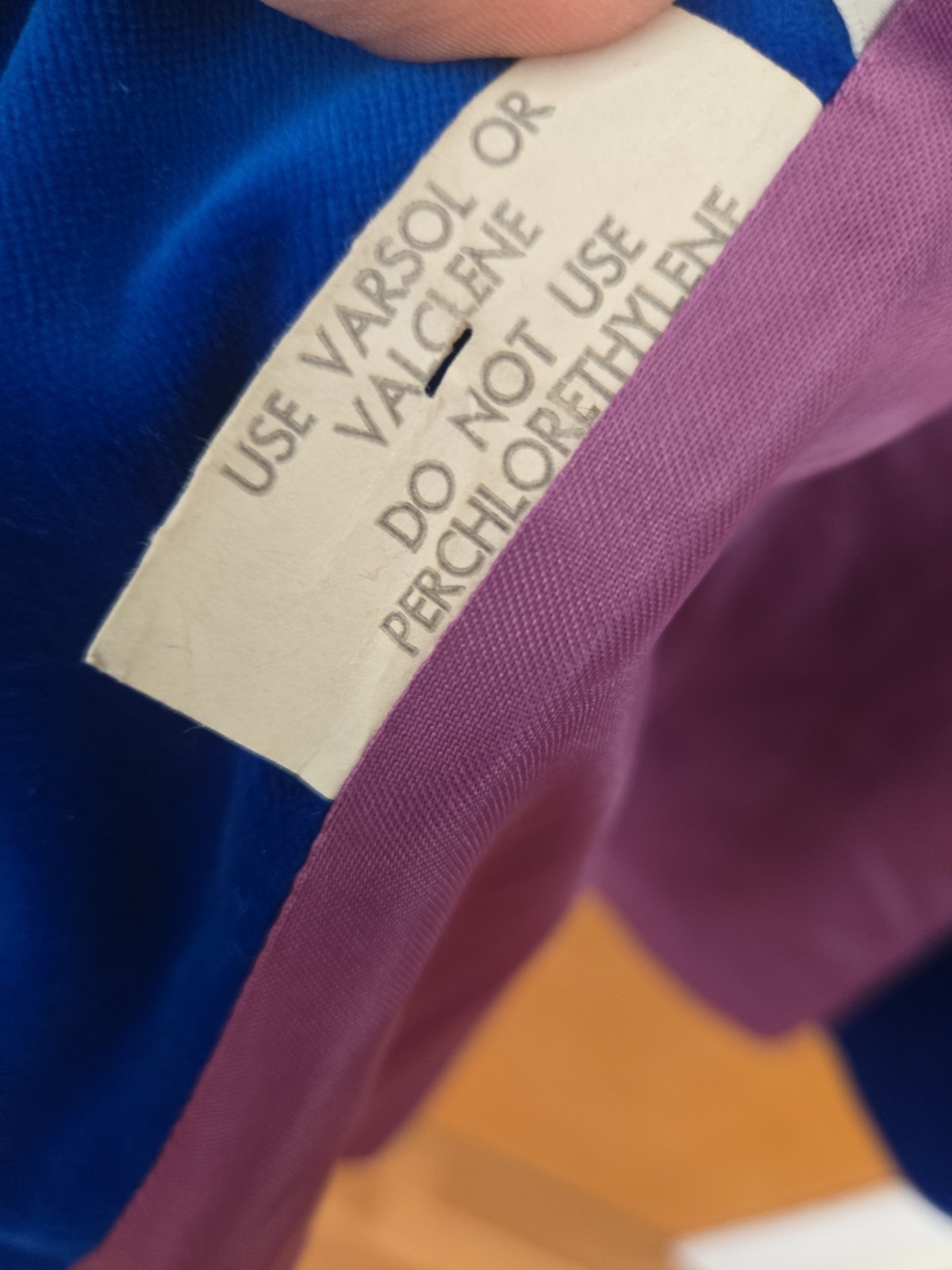Surrey Classics 1960’s Double Breasted Blue Velvet Coat Size 8 Rare