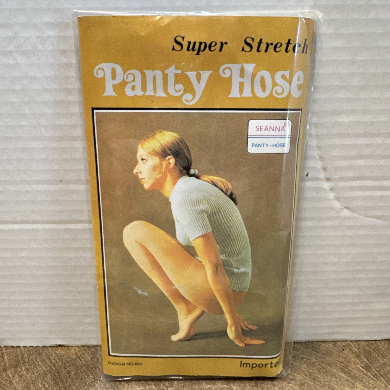 NOS Japanese Seanna Size – S – L Panty Hose Nylons Black Model 663 (6 Pairs)