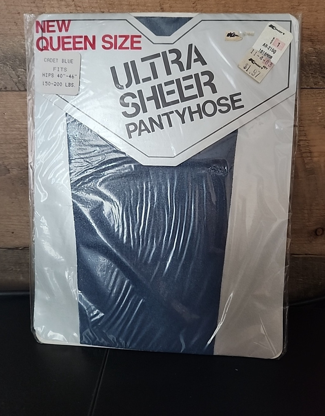 Ultra Sheer Pantyhose Fits Hips 40″-46″ Cadet Blue
