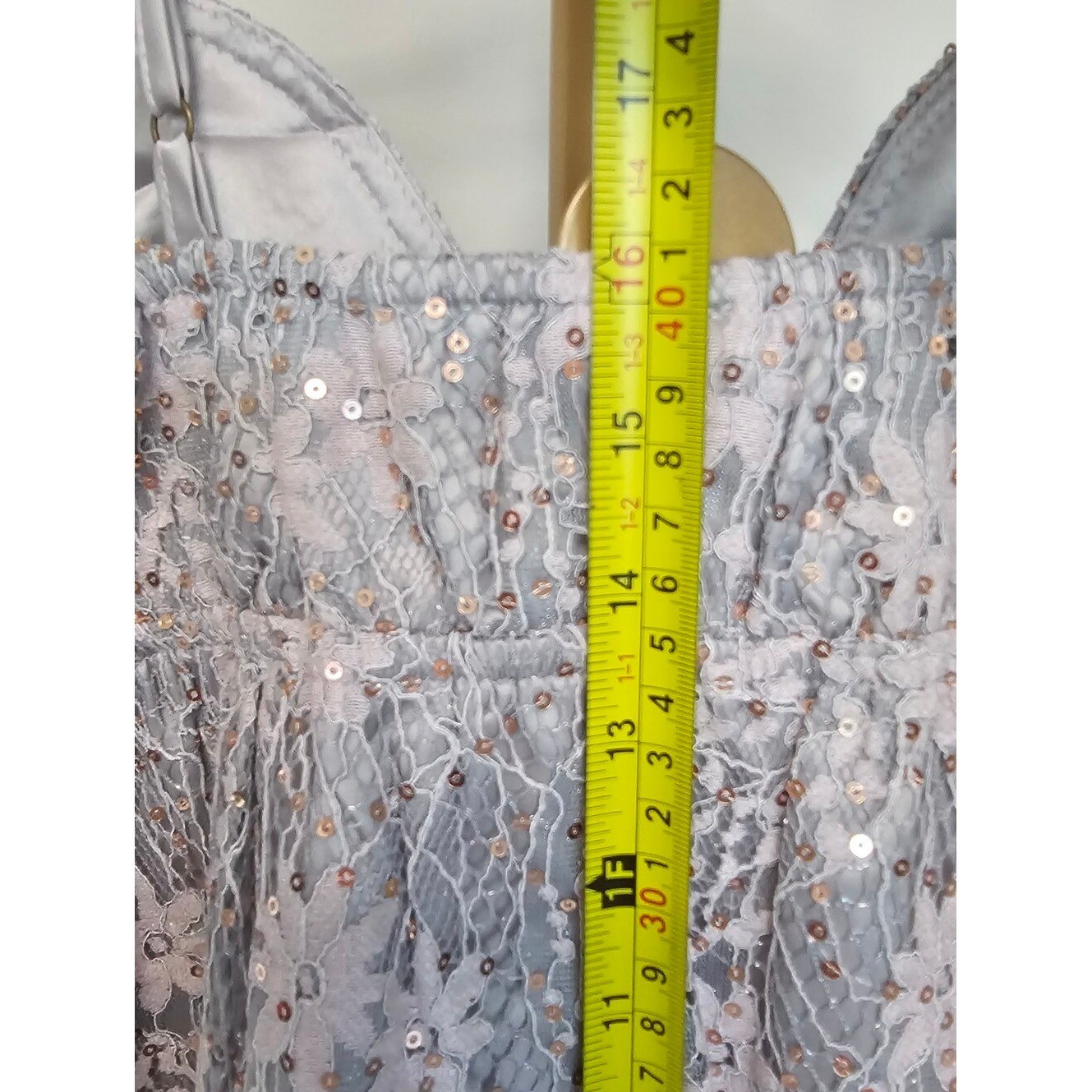 NWT Hayden Lace Sequin Corset Cami Top Lavender Pink Y2K SZ Small
