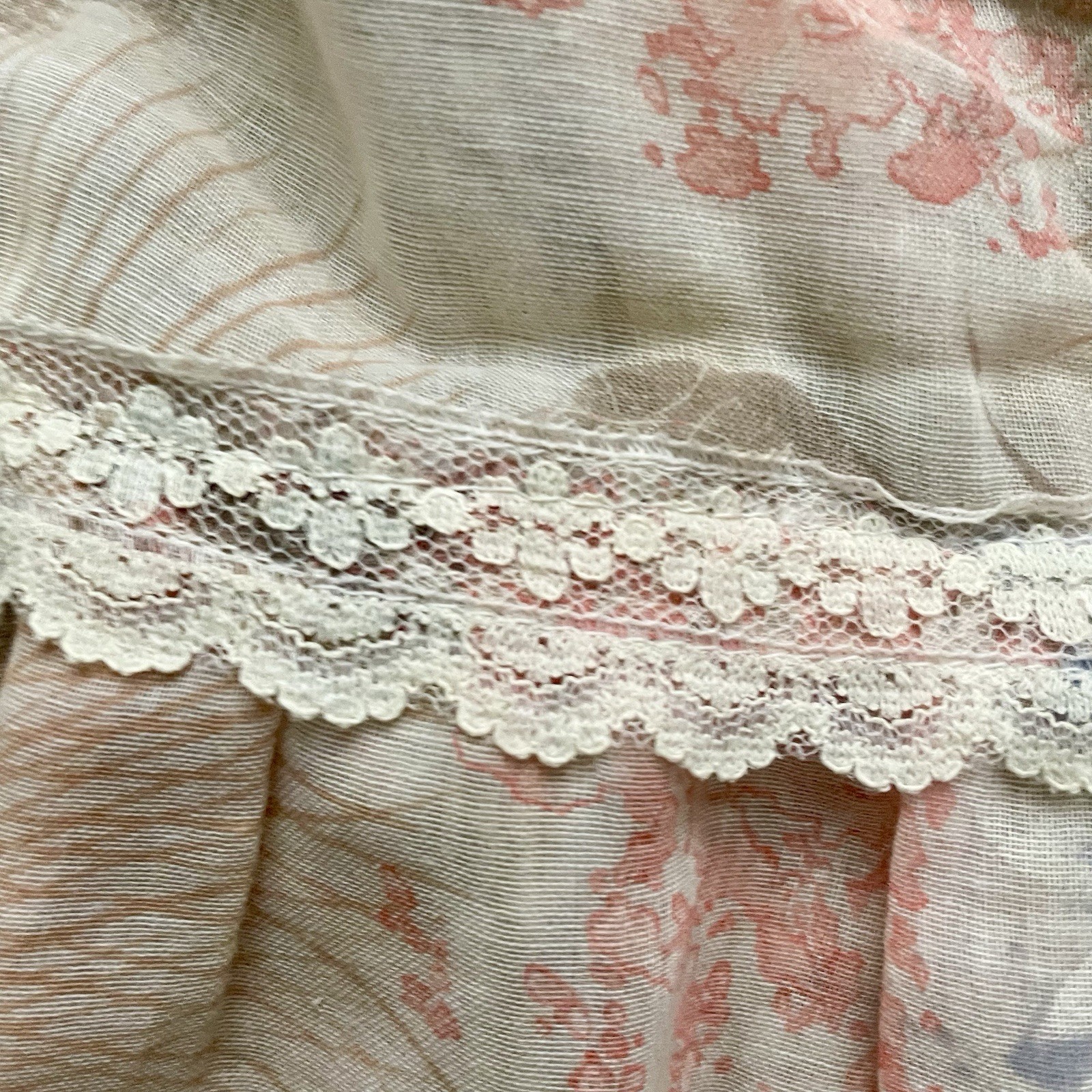 70’s Gunne Sax Dress By Jessica Floral Lace Long Maxi Prairie Boho Sz 11 Beige