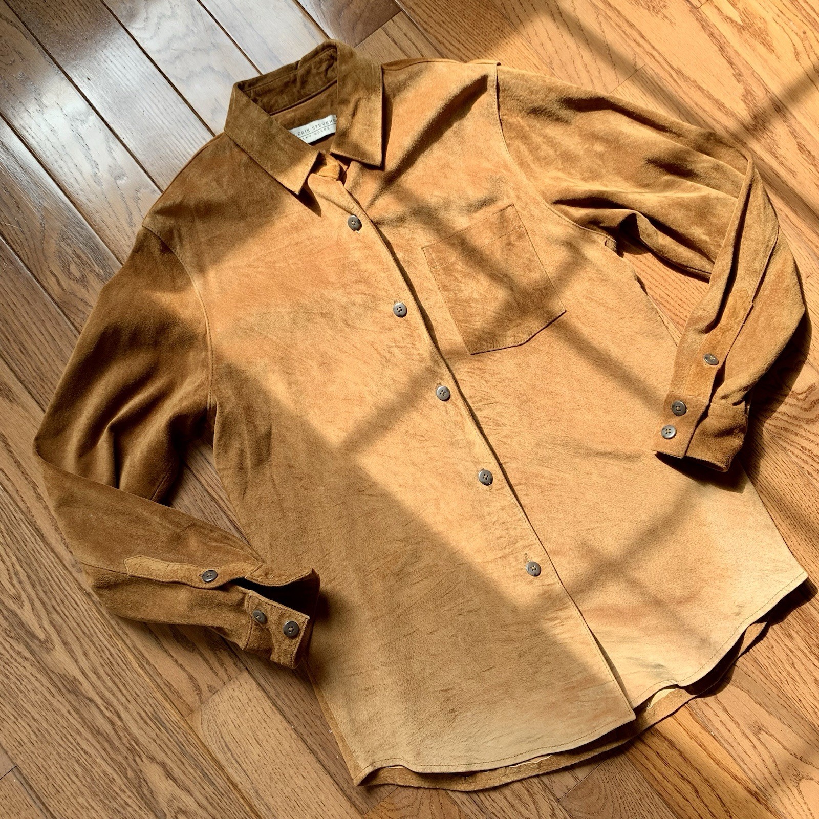 VTG 1970s Brown Suede Western Jacket Women’s Size 6 Genuine Leather Boho Hippie