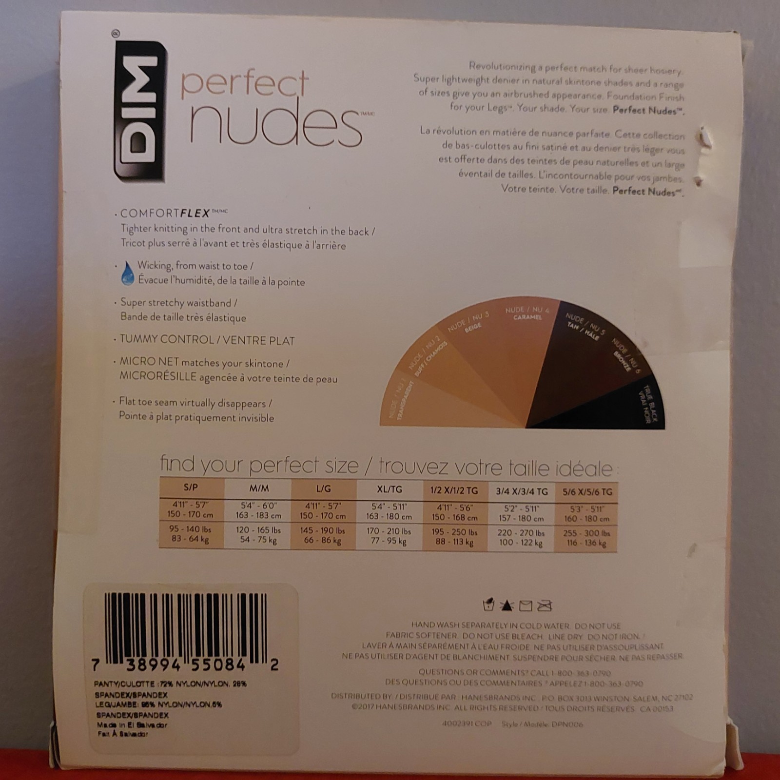 Vintage Pantyhose Dim Perfect Nudes Color Nude 2 Size Large BDR1