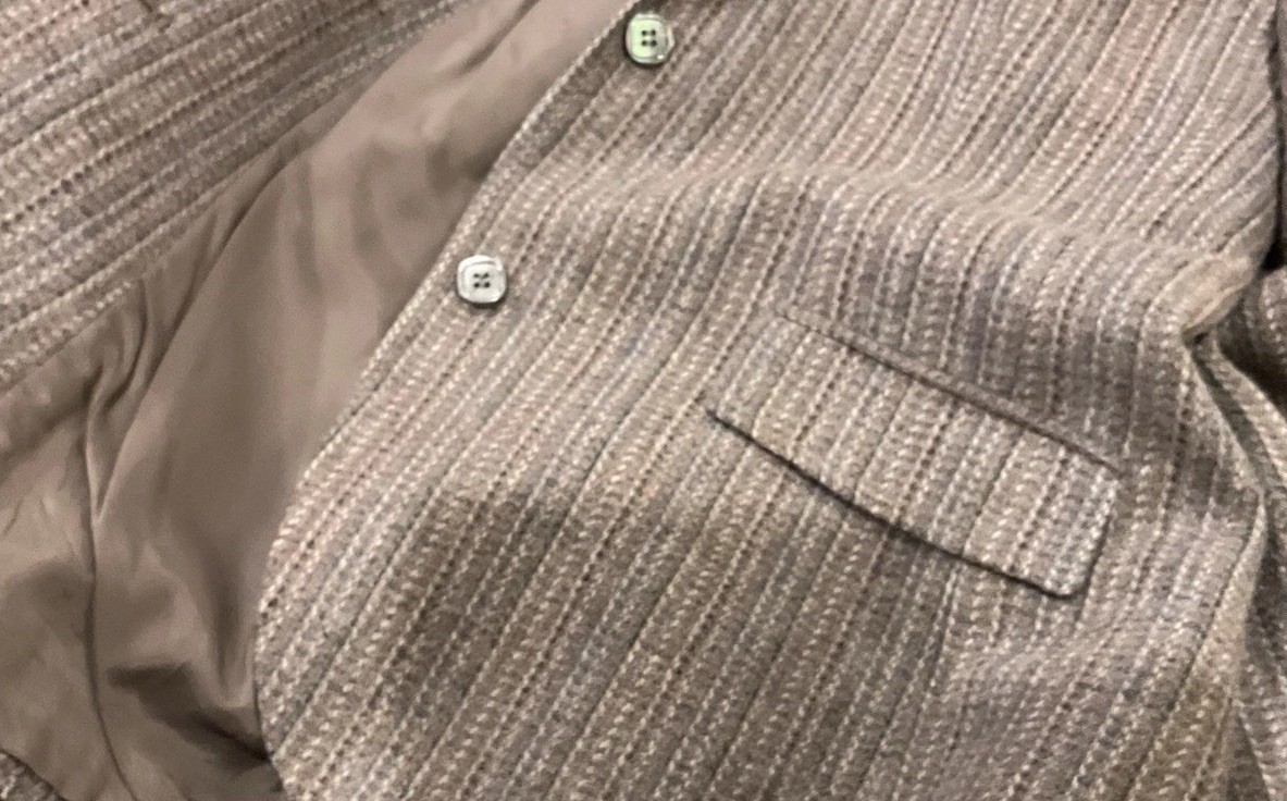 Vintage Women’s Classic Blazer Wool Taupe 2-Button by Stanley Blacker