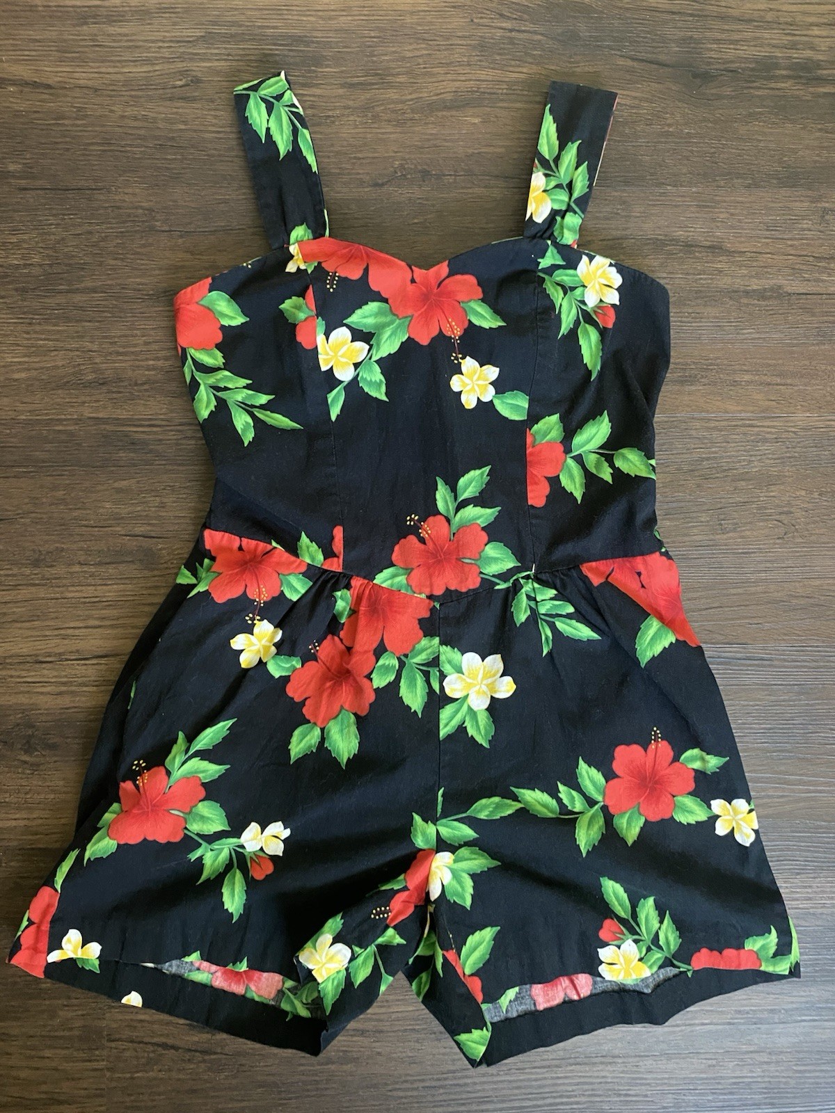 Vintage Hawaiian Short Romper Sunsuit Royal Creations Tiki Oasis Rockabilly