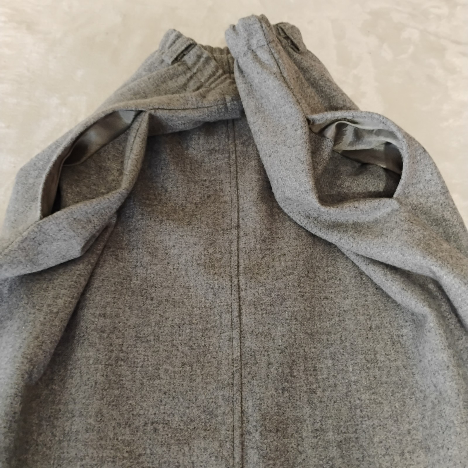 Vintage The Tog Shop Wool Skirt Gray Midi A-Line Size 12 USA Classic Minimalist