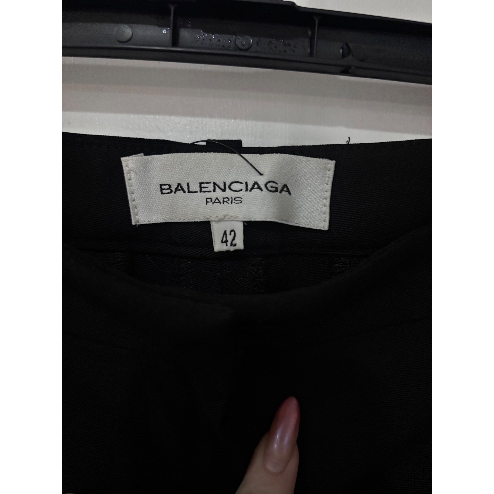 Balenciaga Paris Vintage Y2K Ghesquiere Era Black Low Rise Trouser Pants US 8