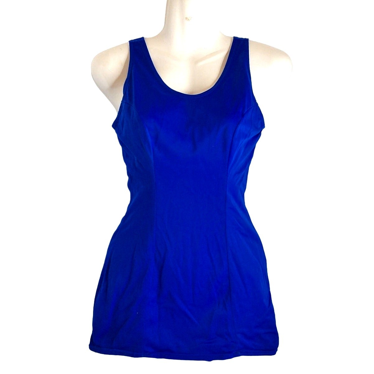 Vintage Ocean New York Vintage Royal Blue Scoop Neck Swimsuit Size 32