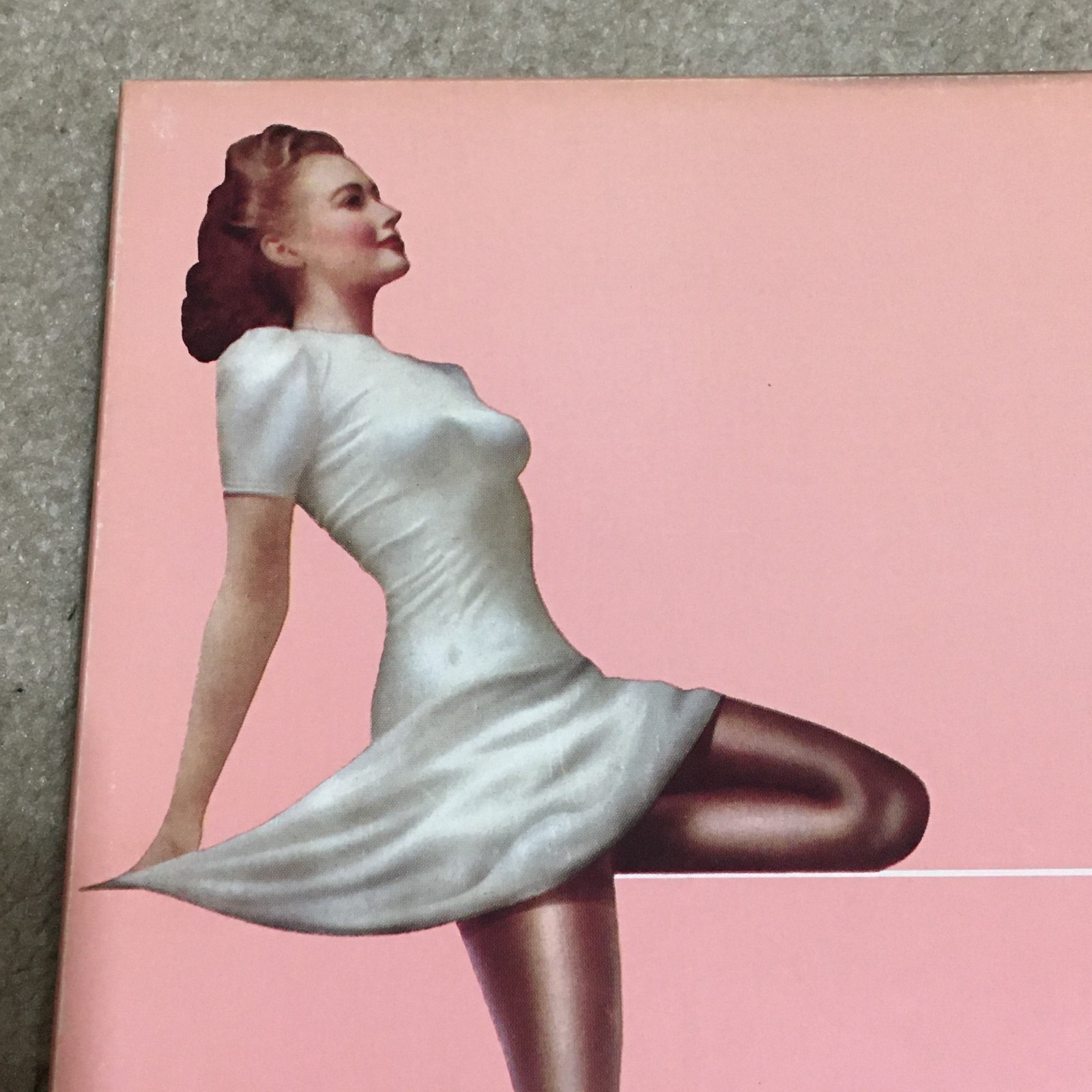 Vintage c1950s Mannings brand Sheer Nylon Hosiery Cardboard Empty Stocking Box