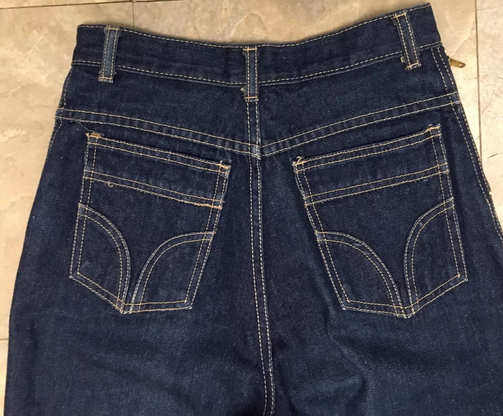 Vintage High Waist Marsala Fine Fashion Sports Wear Jeans 7/8 27″ Waist