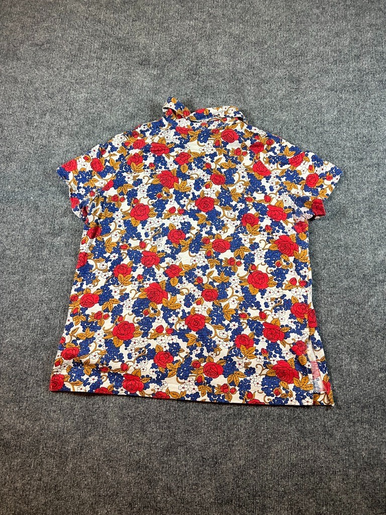 Vintage 70s Peggy Lou California Floral Print Top Button Up Blouse Women LG/XL?